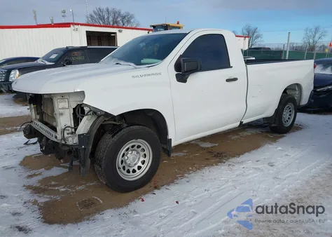 2019 Chevrolet Silverado 1500 Work Truck from USA, damaged, VIN 3GCNWAEH3KG185412